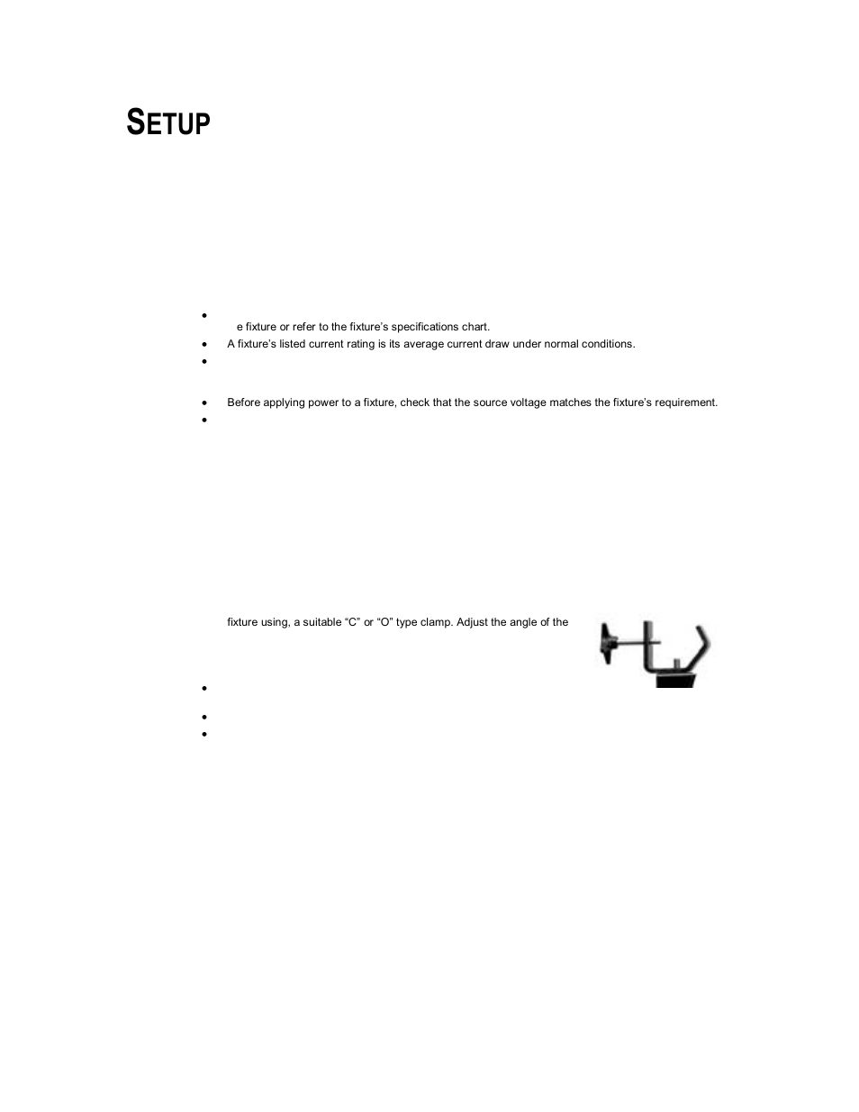 Etup, Power, Mounting | Chauvet DMX-4 User Manual | Page 5 / 11