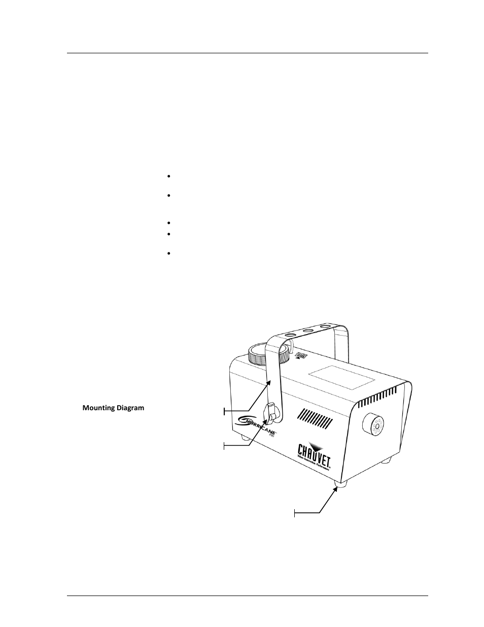 Mounting, Orientation, Rigging | Chauvet 700 User Manual | Page 7 / 12