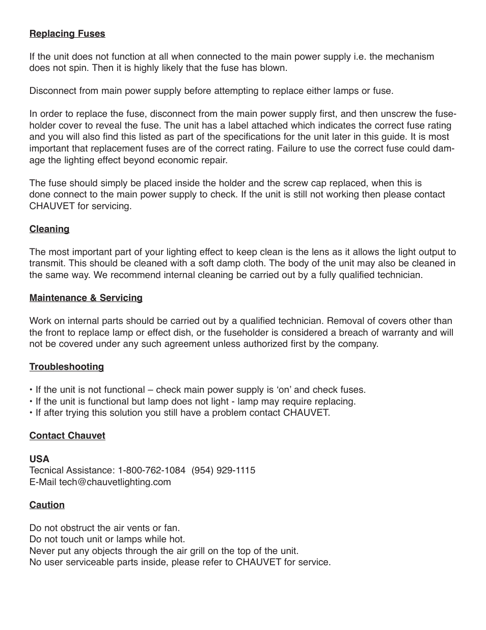 Chauvet ZX-30RG User Manual | Page 4 / 5