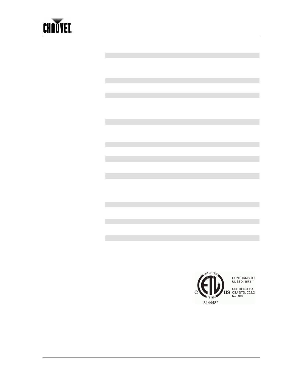 Technical specifications, Technical information | Chauvet COLORADO 1-TRI IP User Manual | Page 27 / 28