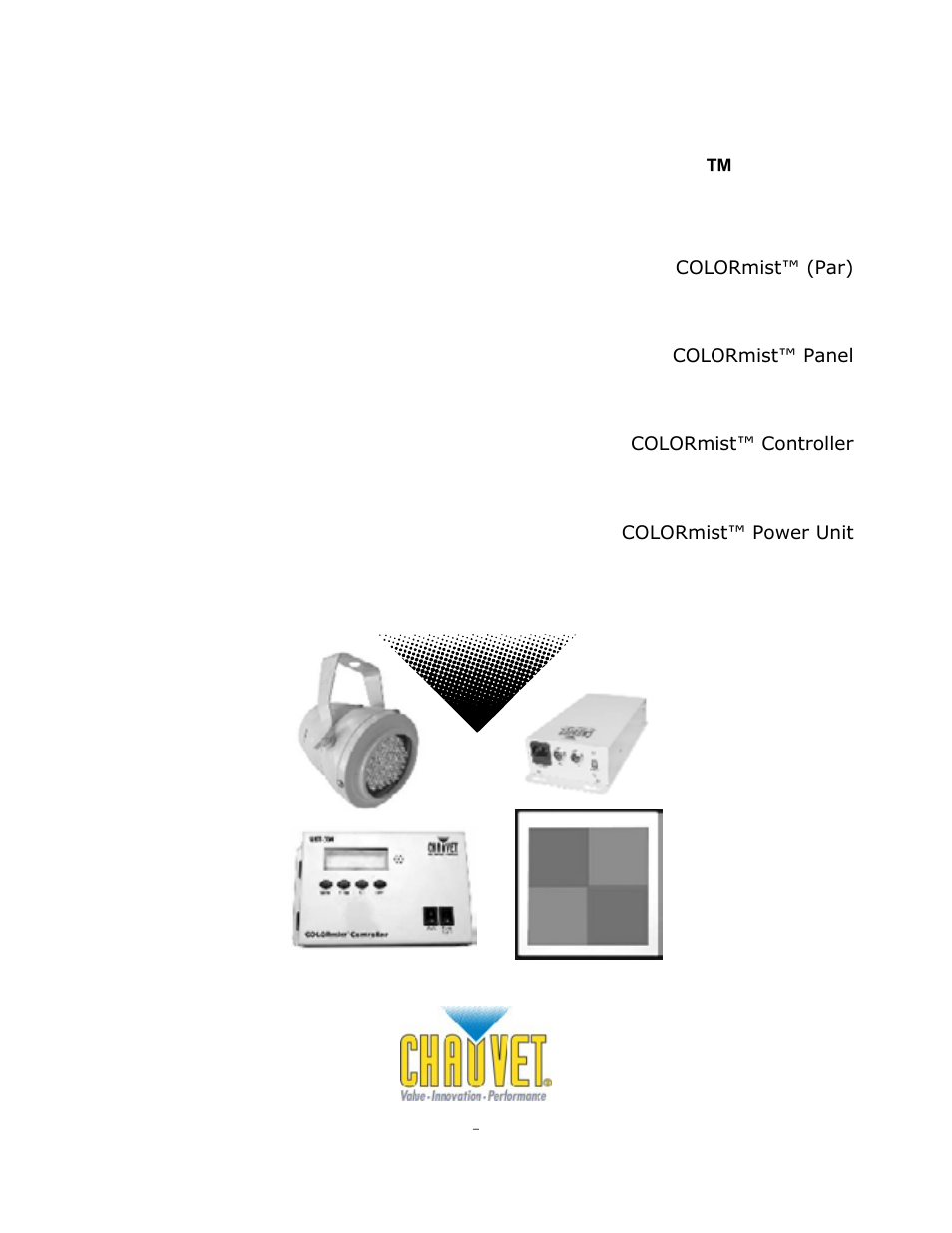 Chauvet COLORMIST MIST-CON User Manual | 13 pages