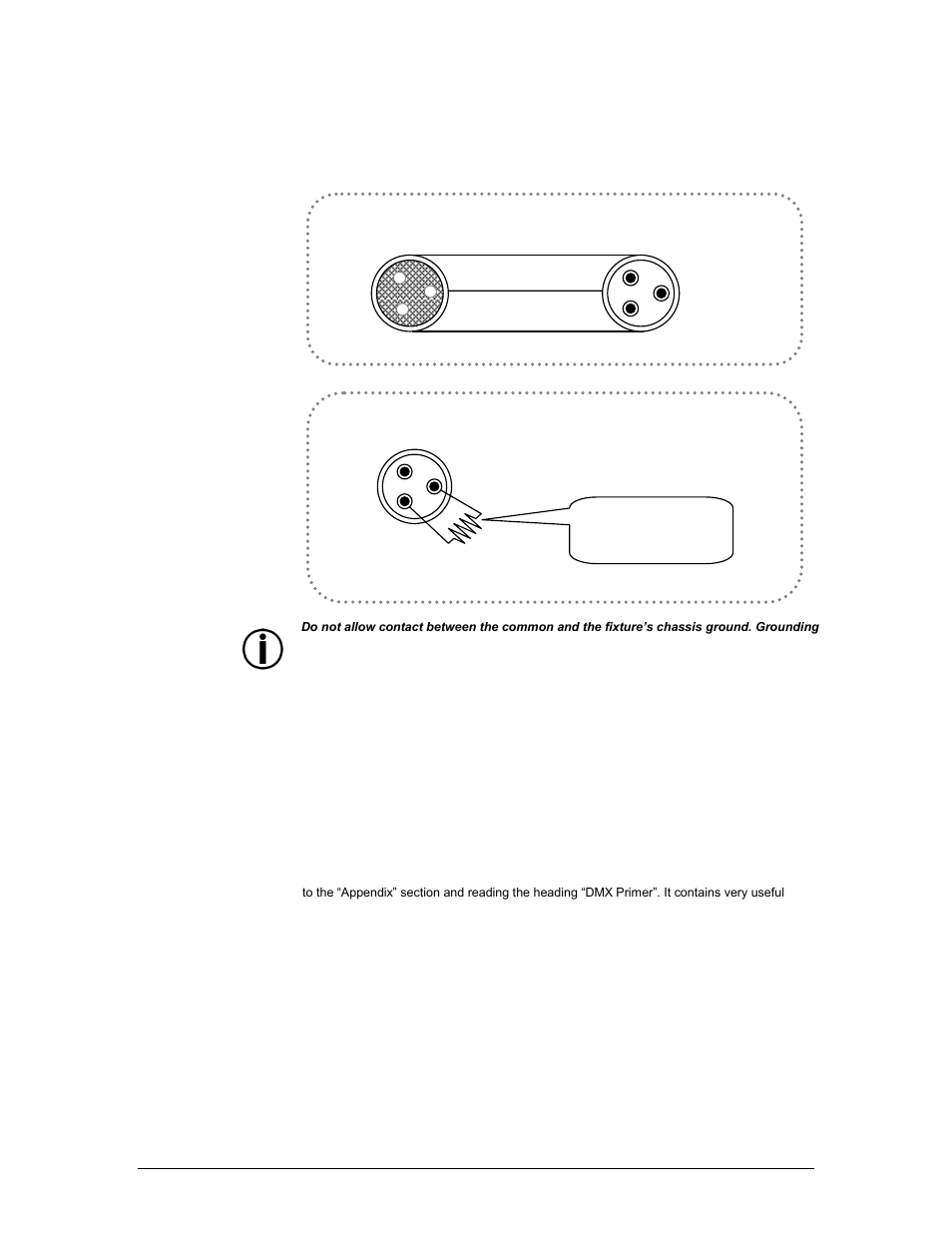 Able, Onnectors, Etting the | Tarting, Ddress, Cable connectors, Setting the starting address | Chauvet LED 360 User Manual | Page 15 / 18