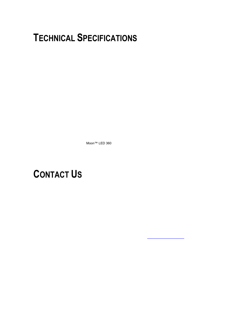 Technical specifications, Contact us, Echnical | Pecifications, Ontact | Chauvet LED 360 User Manual | Page 18 / 18