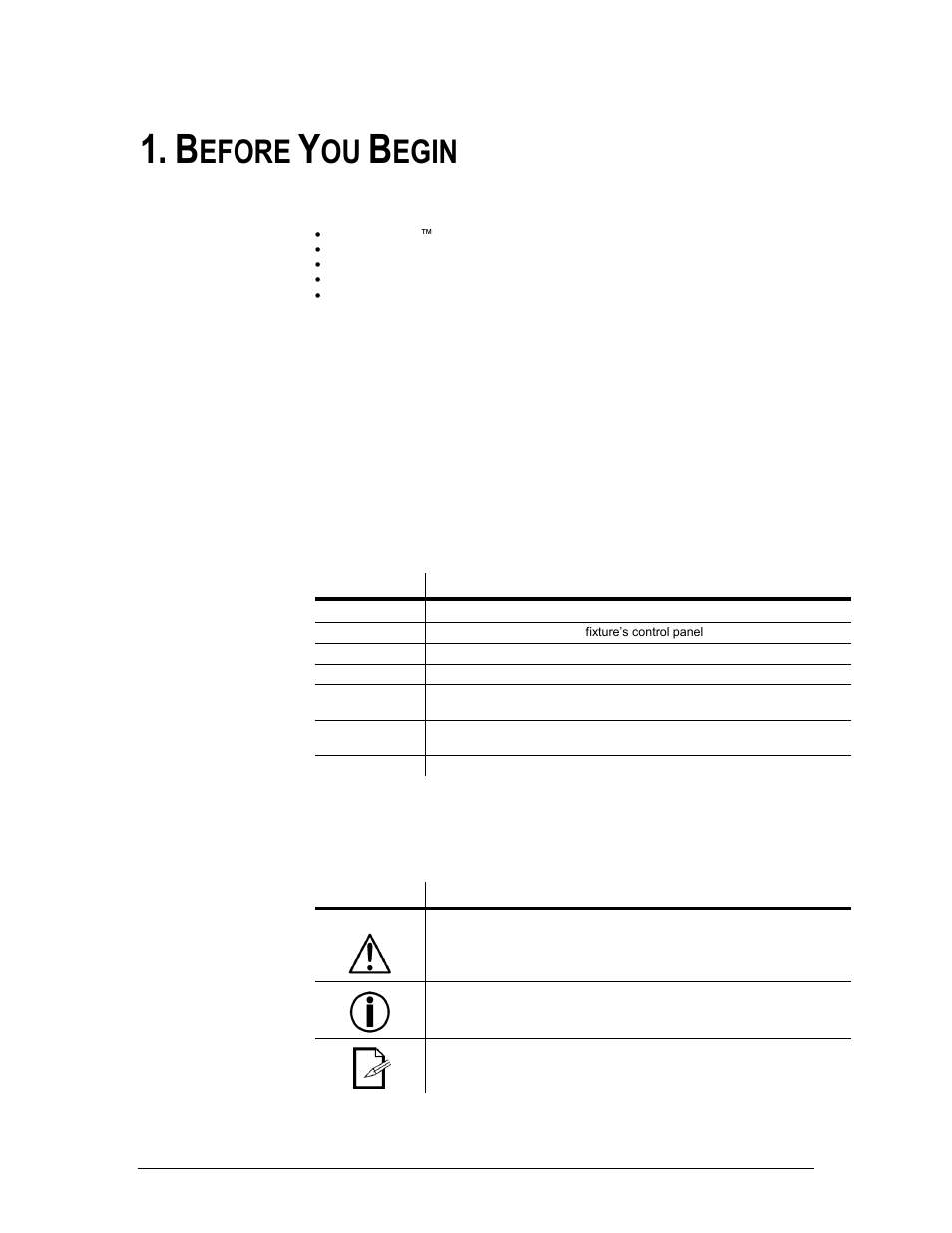 Before you begin, Hat is included, Npacking | Nstructions, Anual, Onventions, Cons, Efore, Egin, What is included | Chauvet LED 360 User Manual | Page 3 / 18