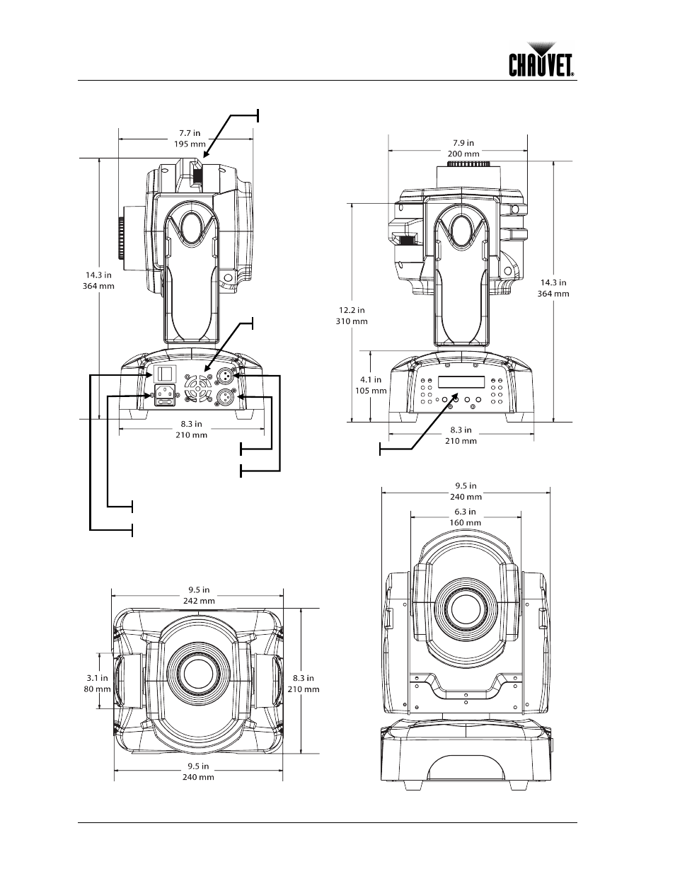 Product overview, Introduction | Chauvet 160-LED User Manual | Page 8 / 24
