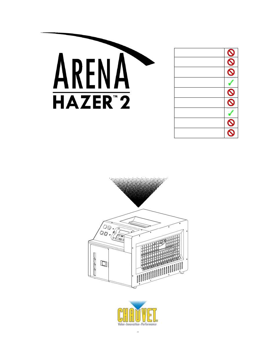 Chauvet HAZER 2 User Manual | 18 pages