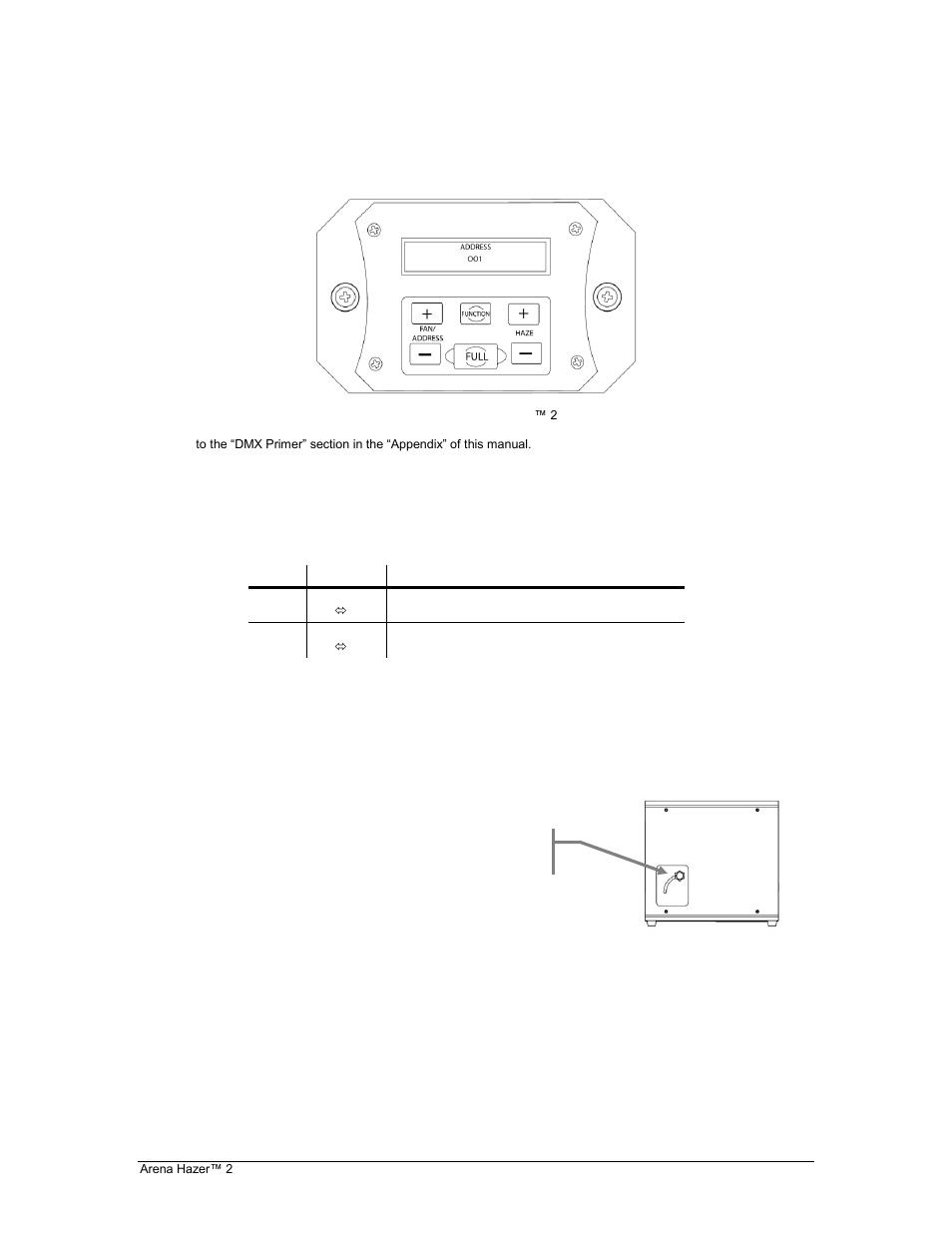 Ontrol, Anel, Unctions | Cont, Hannel, Alues, Djustable, Lower, Ngles, Control panel functions (cont.) | Chauvet HAZER 2 User Manual | Page 10 / 18