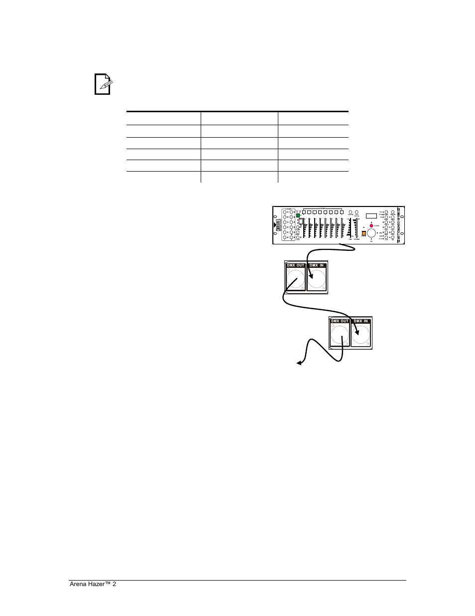 Pin to 5-pin conversion chart, Setting up a dmx serial data link | Chauvet HAZER 2 User Manual | Page 16 / 18