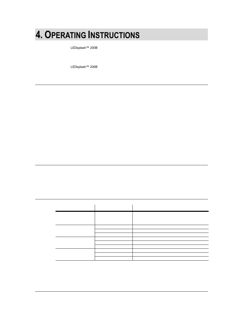 Perating, Nstructions, Master/slave mode | Daisy chain connection, Dip switch options | Chauvet 200B User Manual | Page 7 / 13