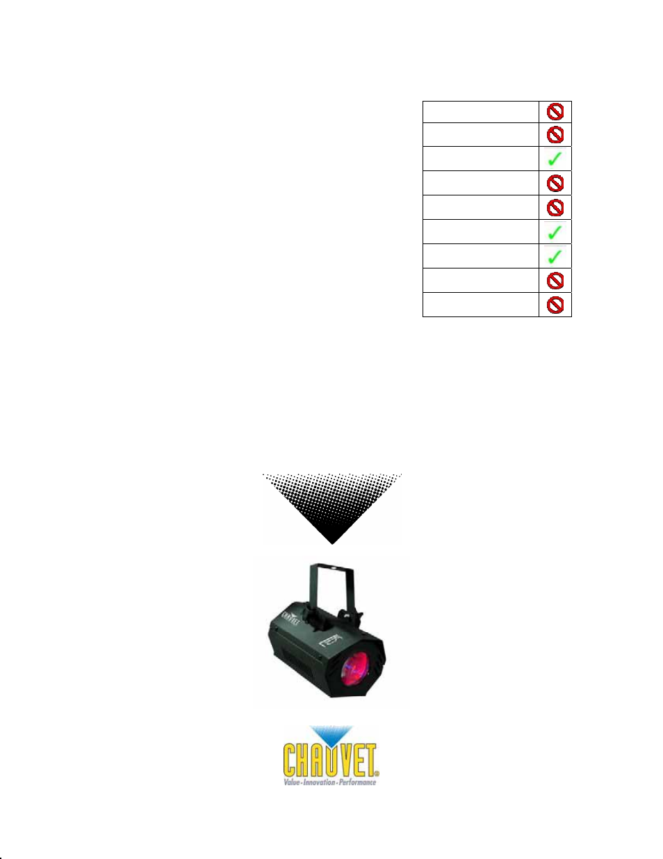 Chauvet LX5 User Manual | 10 pages