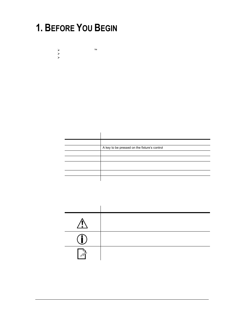 Before you begin, Hat is included, Npacking | Nstructions, Anual, Onventions, Cons, Efore, Egin, What is included | Chauvet 86 User Manual | Page 3 / 15