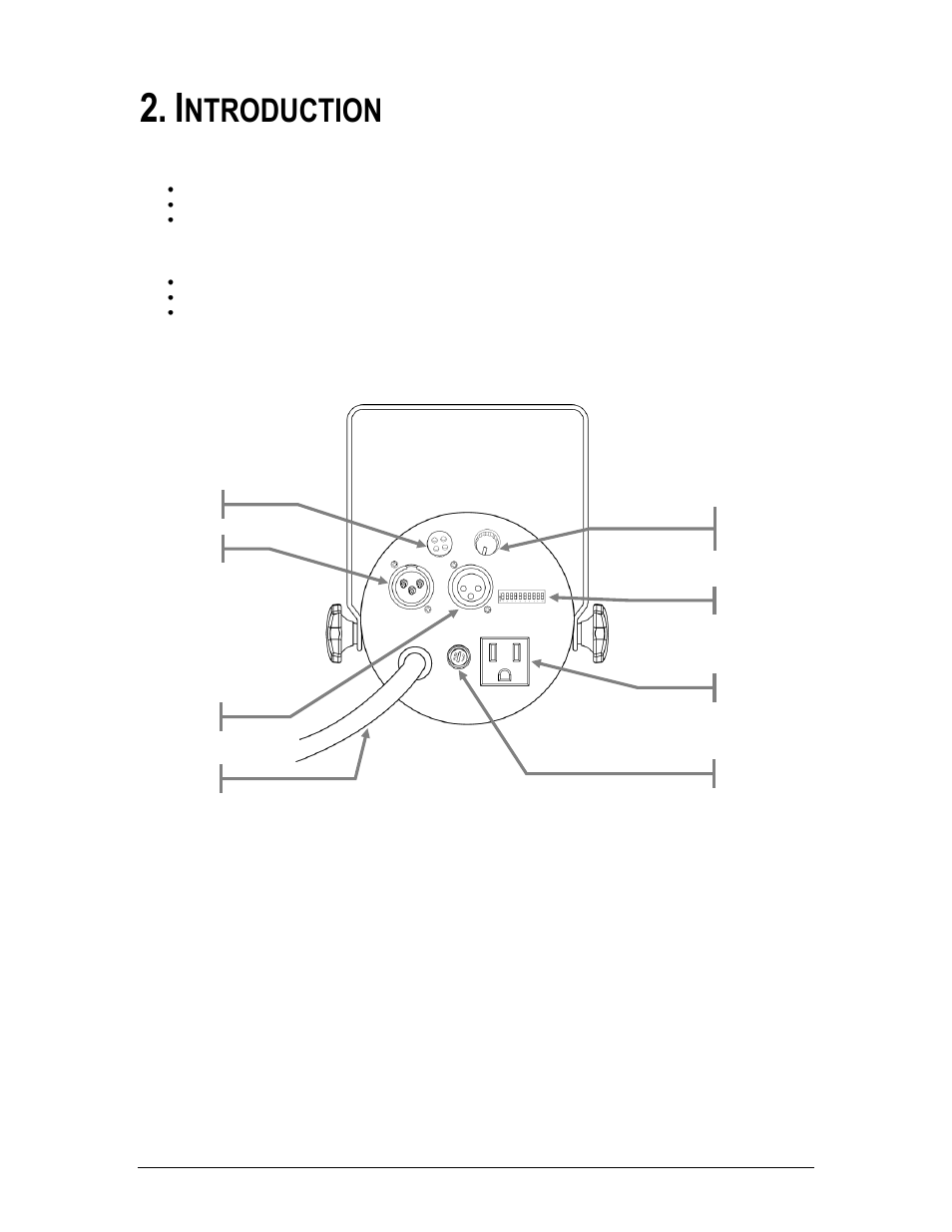 Introduction, Eatures, Roduct | Verview, Ntroduction, Features, Product overview | Chauvet 86 User Manual | Page 5 / 15