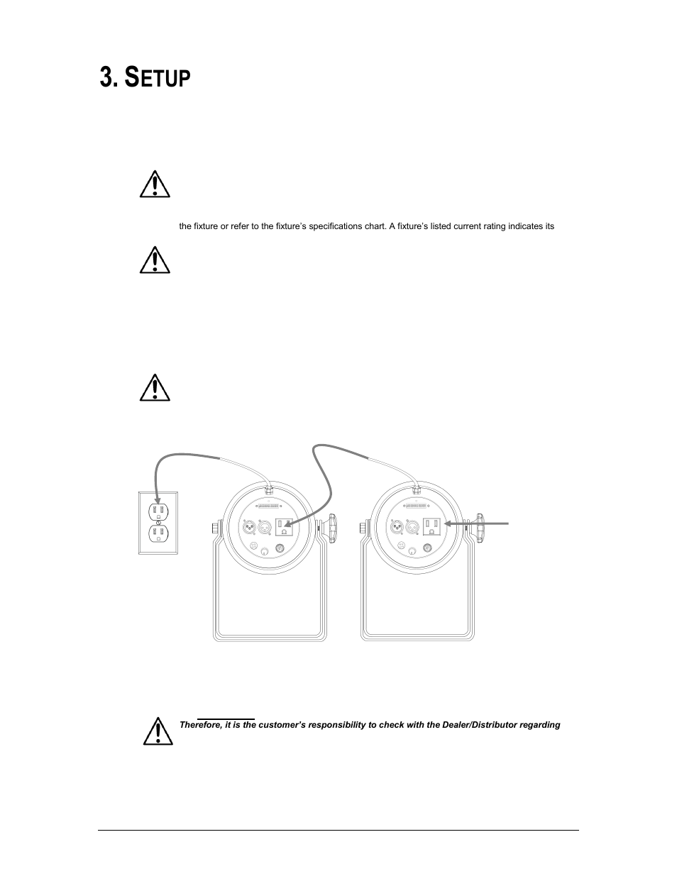 Setup, Ower, Power linking | Etup, Ac power | Chauvet 56C User Manual | Page 6 / 17