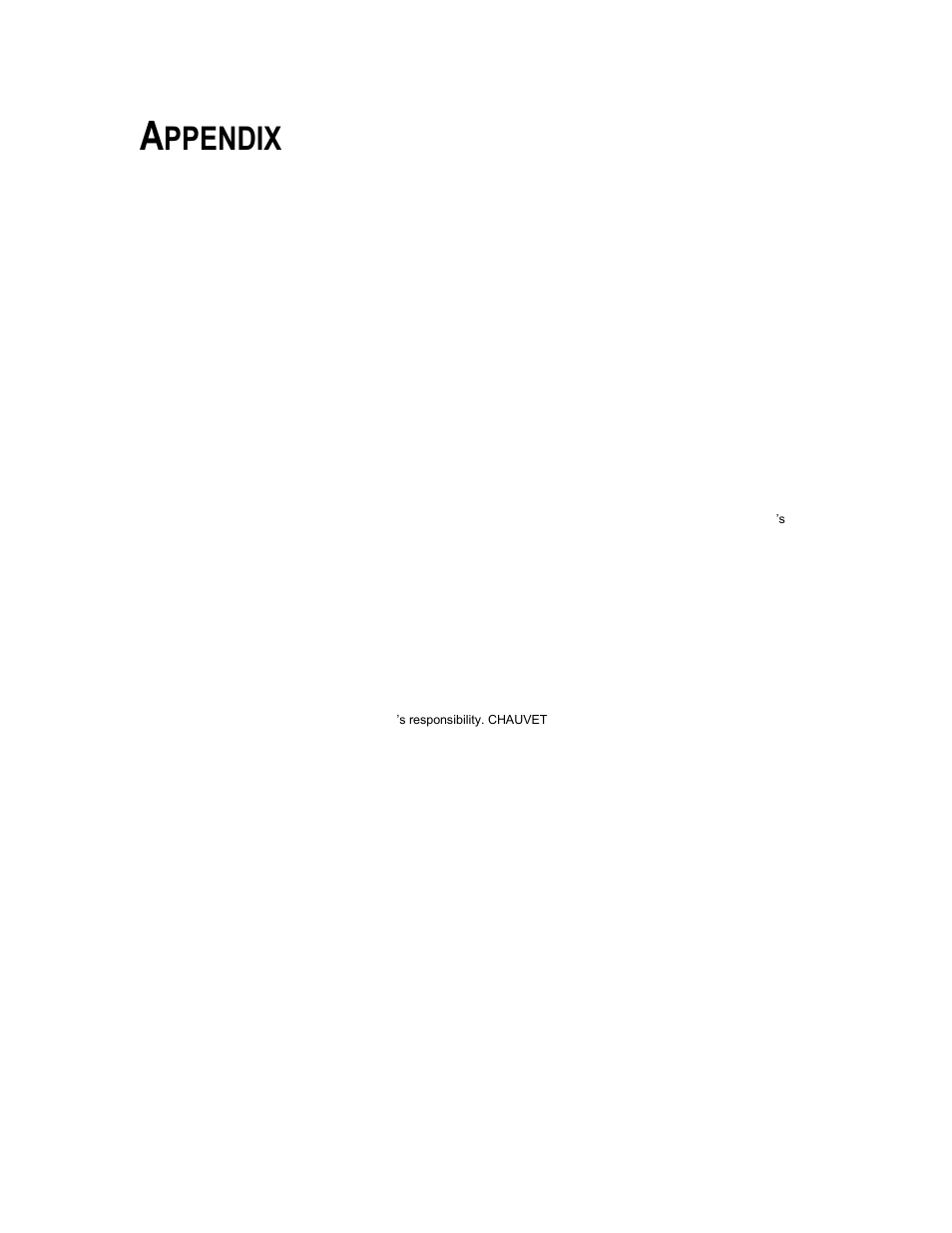 Appendix, General maintenance, Returns procedure | Claims, Eneral, Aintenance, Eturns, Rocedure, Laims, Ppendix | Chauvet Ch 258 User Manual | Page 7 / 9