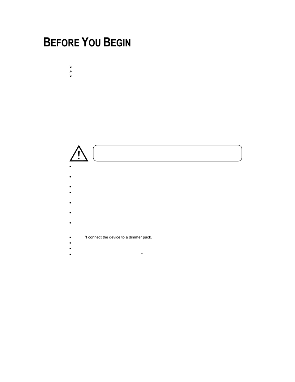 Before you begin, What is included, Unpacking instructions | Safety instructions, Hat is included, Npacking, Nstructions, Afety, Efore, Egin | Chauvet DMX-55 DMX User Manual | Page 3 / 21