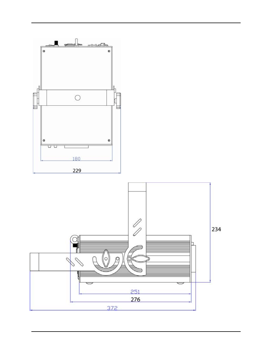 Product dimensions | Chauvet Laser Pointer User Manual | Page 9 / 20