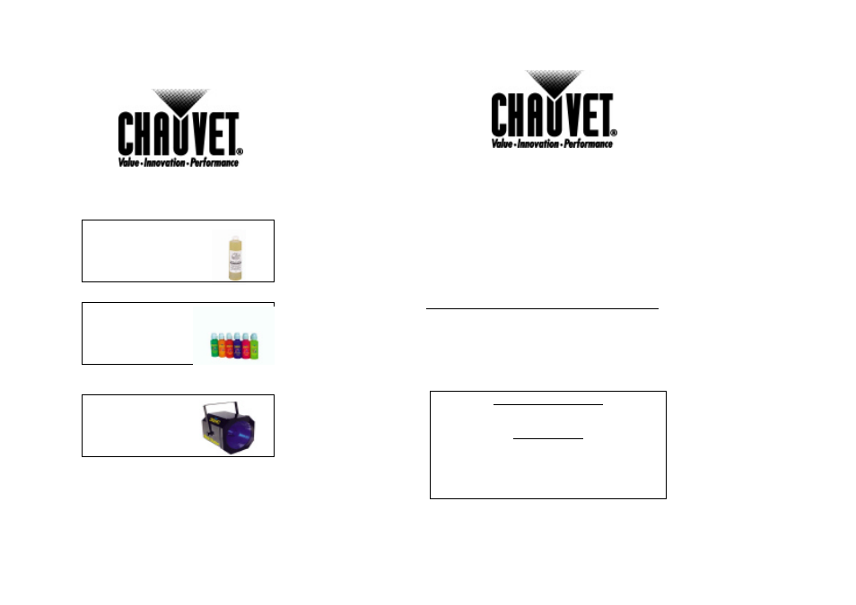 Chauvet BLACKLIGHT F-40 User Manual | 2 pages