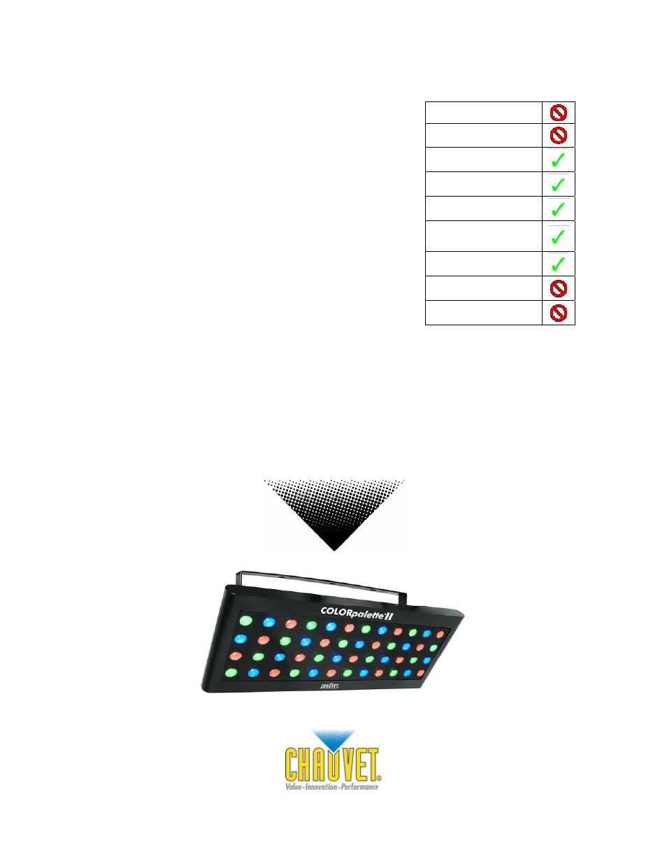 Chauvet COLORPALETTE II DMX512 User Manual | 17 pages