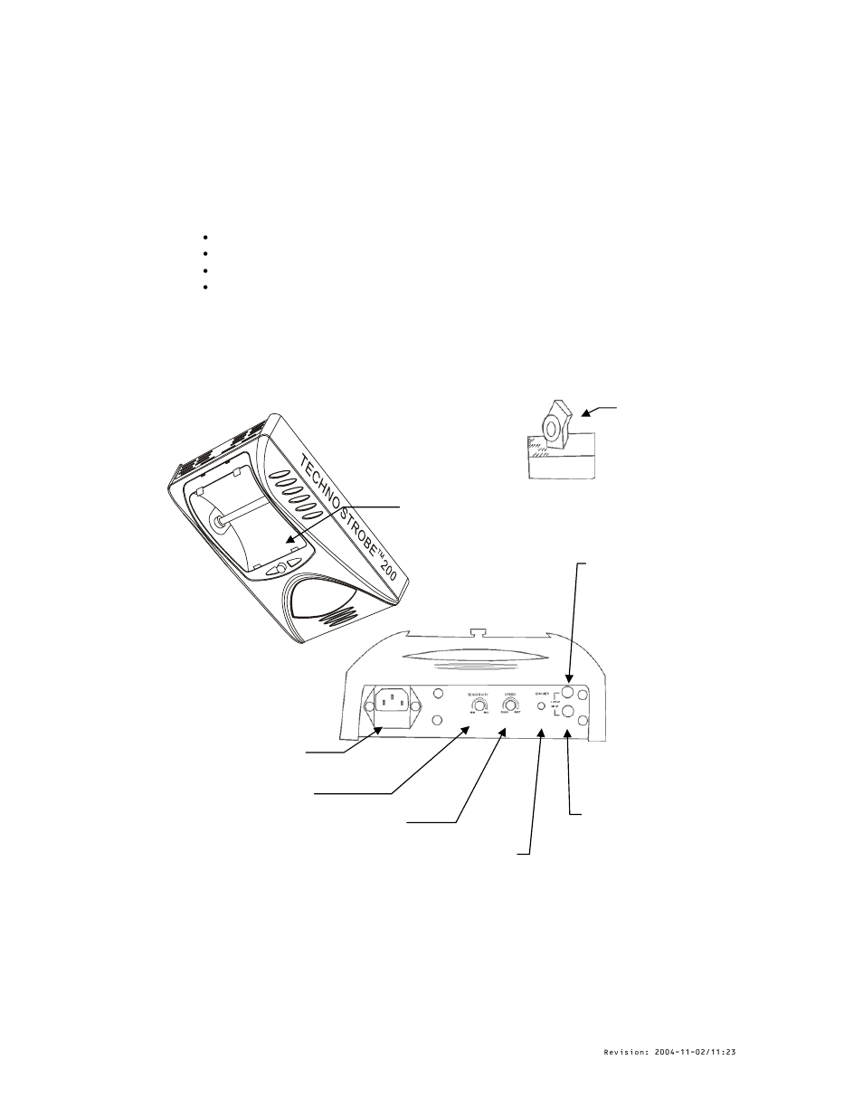 Introduction, Features, Product overview | Eatures, Roduct, Verview, Ntroduction | Chauvet Model ST-200 User Manual | Page 4 / 10
