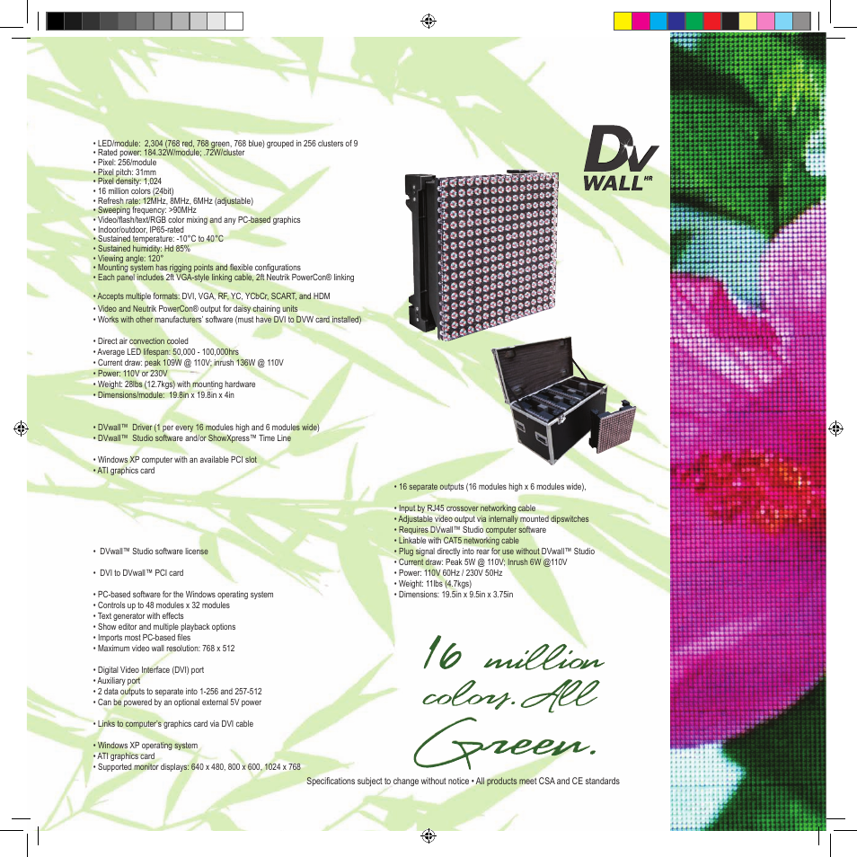 Dvwall™ studio dvwall™ driver, Dvmodule | Chauvet LED Light User Manual | Page 23 / 24