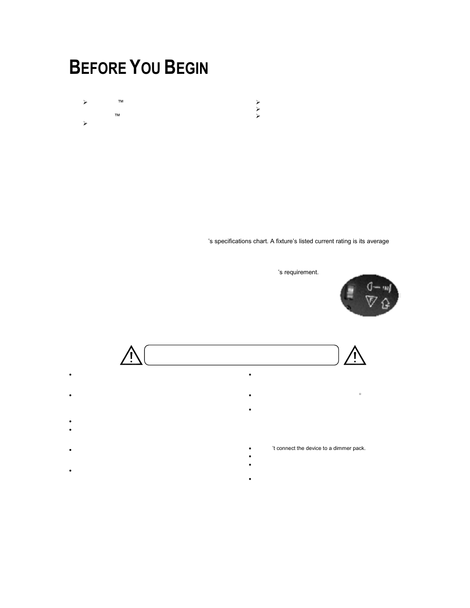Before you begin, What is included, Unpacking instructions | Ac power, Safety instructions, Efore, Egin | Chauvet Q-Scan 250 User Manual | Page 3 / 17
