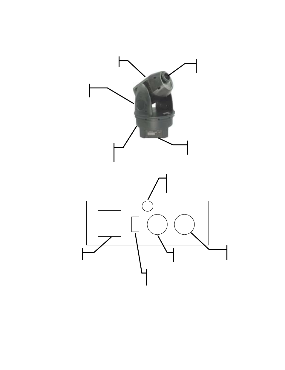 Product overview, Roduct, Verview | Rear of base | Chauvet DMX-690 User Manual | Page 6 / 23