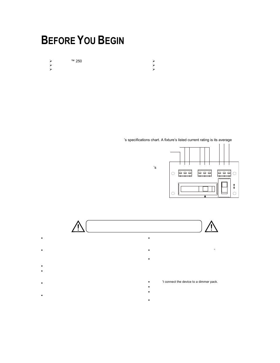 Before you begin, What is included, Unpacking instructions | Ac power, Safety instructions, Efore, Egin | Chauvet Q-WASH 250 User Manual | Page 3 / 16