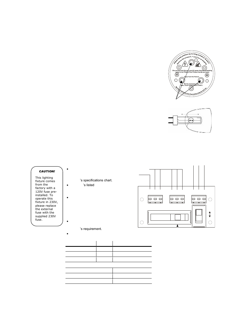 Lamp alignment how-to, Power | Chauvet Q-WASH 250 User Manual | Page 7 / 16