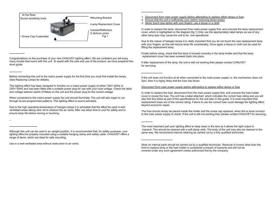 Chauvet GOBO SPLASH CH-324 User Manual | Page 2 / 2