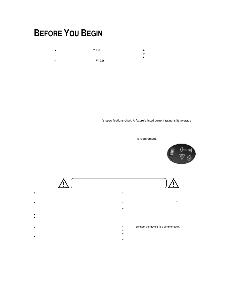 Before you begin, What is included, Unpacking instructions | Ac power, Safety instructions, Hat is included, Npacking, Nstructions, Ower, Afety | Chauvet INTIMIDATOR DMX-605A User Manual | Page 3 / 15