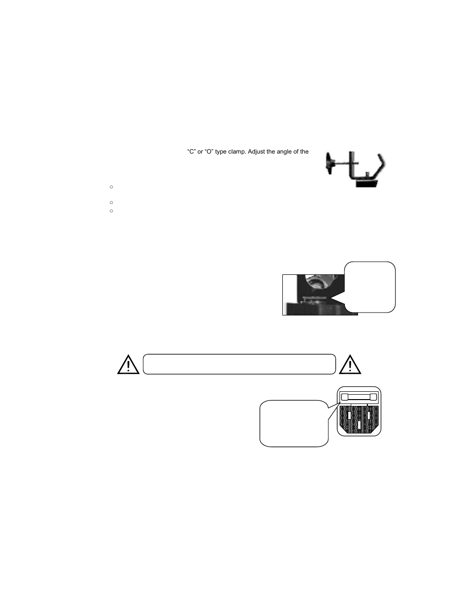 Mounting, Orientation, Rigging | Manual focusing, Fuse replacement, Ounting, Anual, Ocusing, Eplacement | Chauvet INTIMIDATOR DMX-605A User Manual | Page 7 / 15