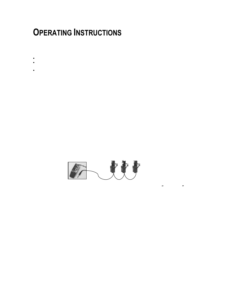 Operating instructions, Operating modes, Stand alone | Master/slave, Master/slave settings, Dmx mode, Setting the starting address, Perating, Odes, Nstructions | Chauvet INTIMIDATOR DMX-605A User Manual | Page 8 / 15