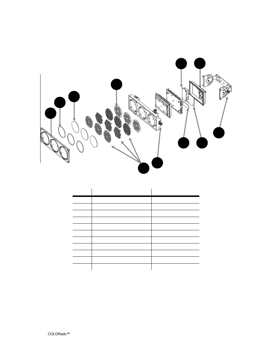 Exploded view | Chauvet 6 User Manual | Page 32 / 34