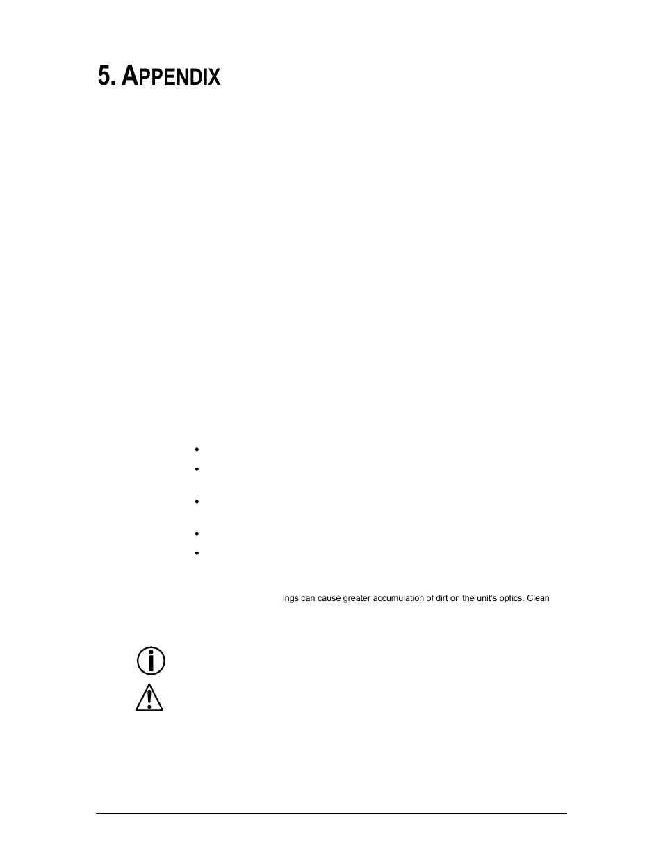 Appendix, Rimer, Eneral | Aintenance, Ppendix | Chauvet LEDRAIN 64C User Manual | Page 12 / 17