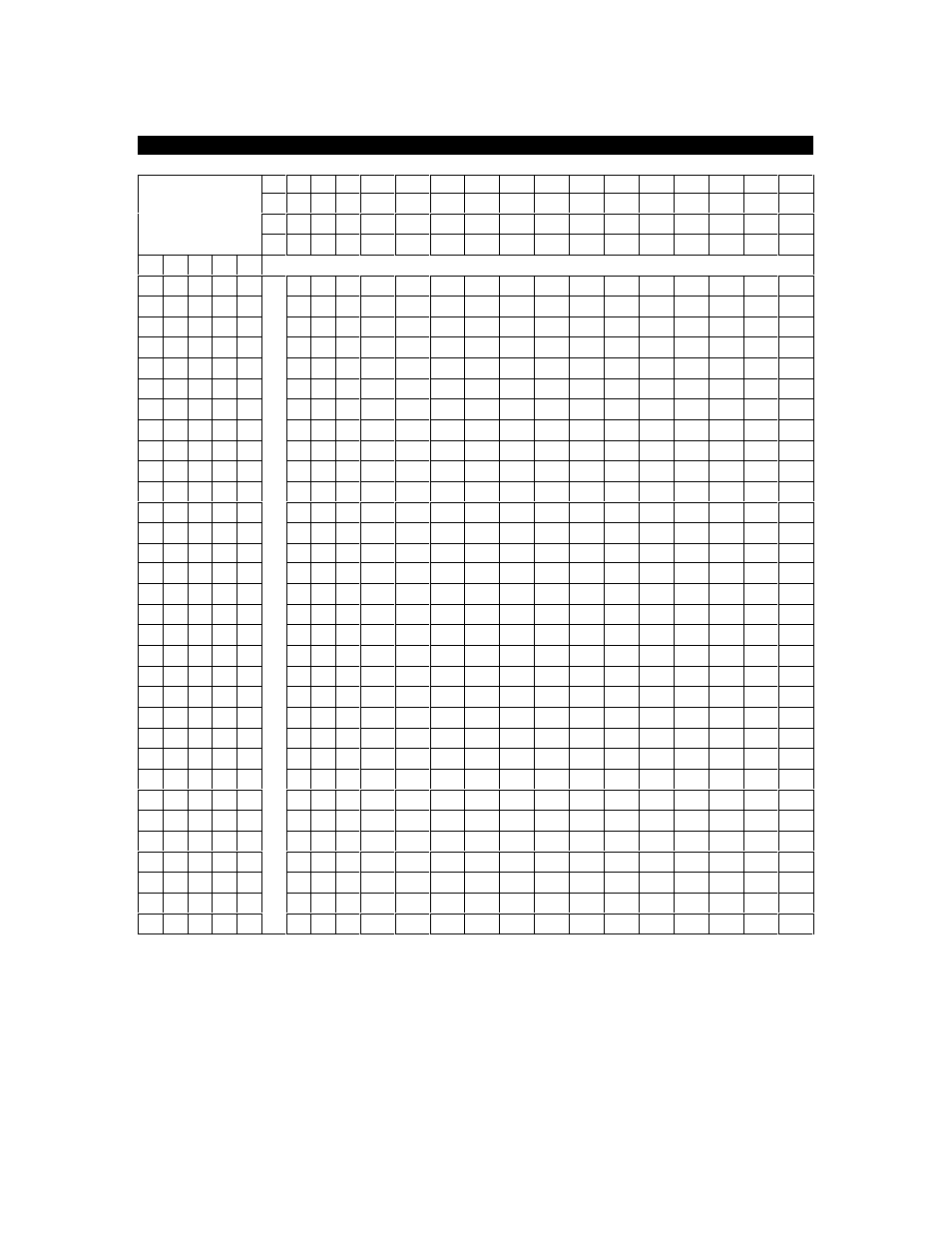 Dmx dipswitch quick reference chart | Chauvet LED-RAIN36 User Manual | Page 12 / 13