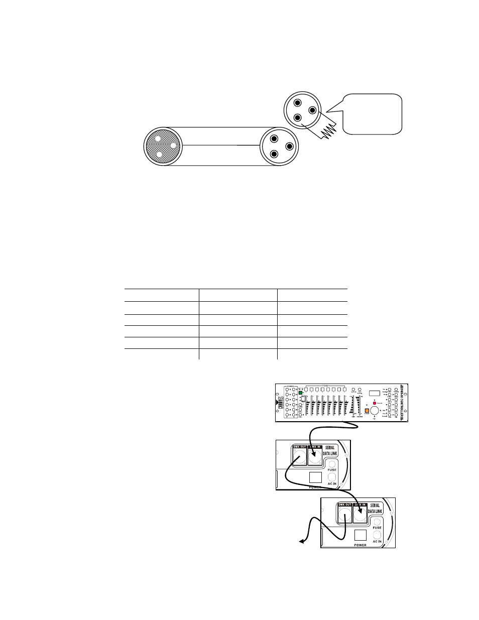 Setting up a dmx serial data link | Chauvet Vue II User Manual | Page 8 / 16