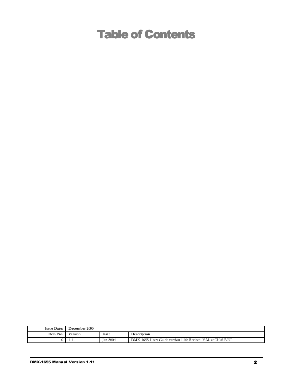 Chauvet LEGEND 250RX User Manual | Page 2 / 19