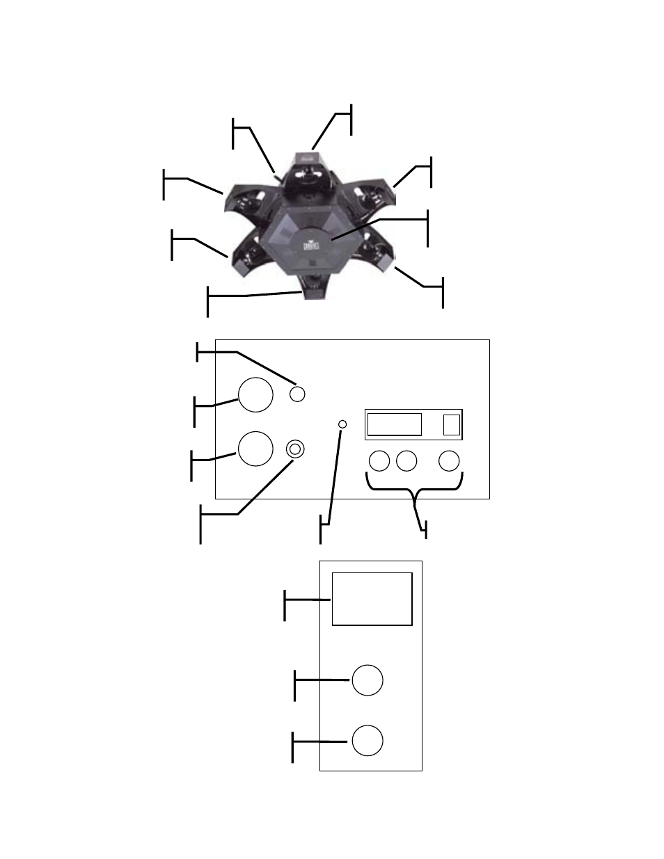 Product overview, Setup, Roduct | Verview, Top of unit | Chauvet DMX-800 User Manual | Page 6 / 18
