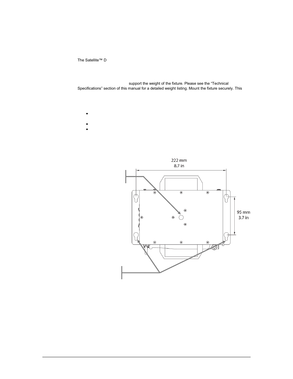 Ounting, Orientation, Rigging | Mounting orientation | Chauvet Satellite TV System User Manual | Page 9 / 16