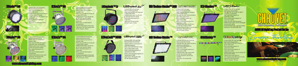 Chauvet LEDrain 56 User Manual | 2 pages