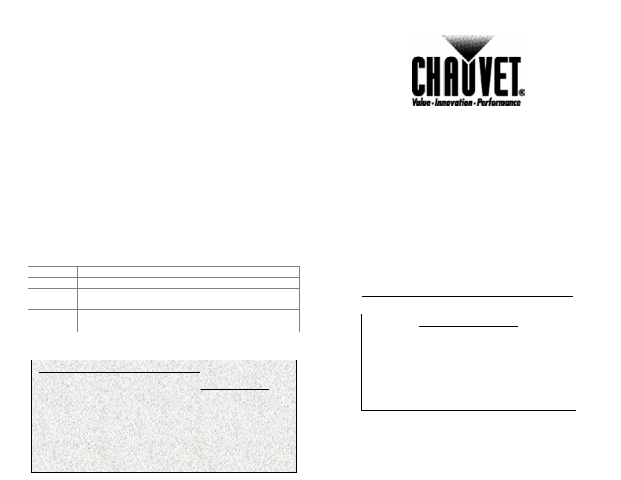 Chauvet Ch 215a User Manual | 2 pages