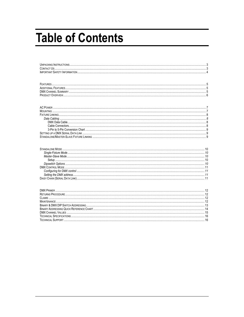 Chauvet ST-3000LED User Manual | Page 2 / 16