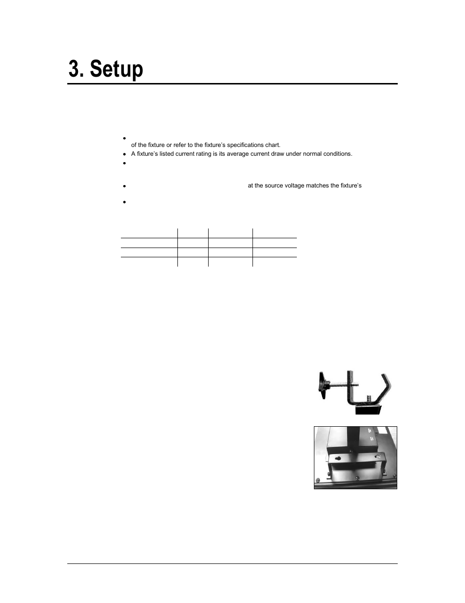 Setup, Ower, Ounting | Chauvet ST-3000LED User Manual | Page 7 / 16