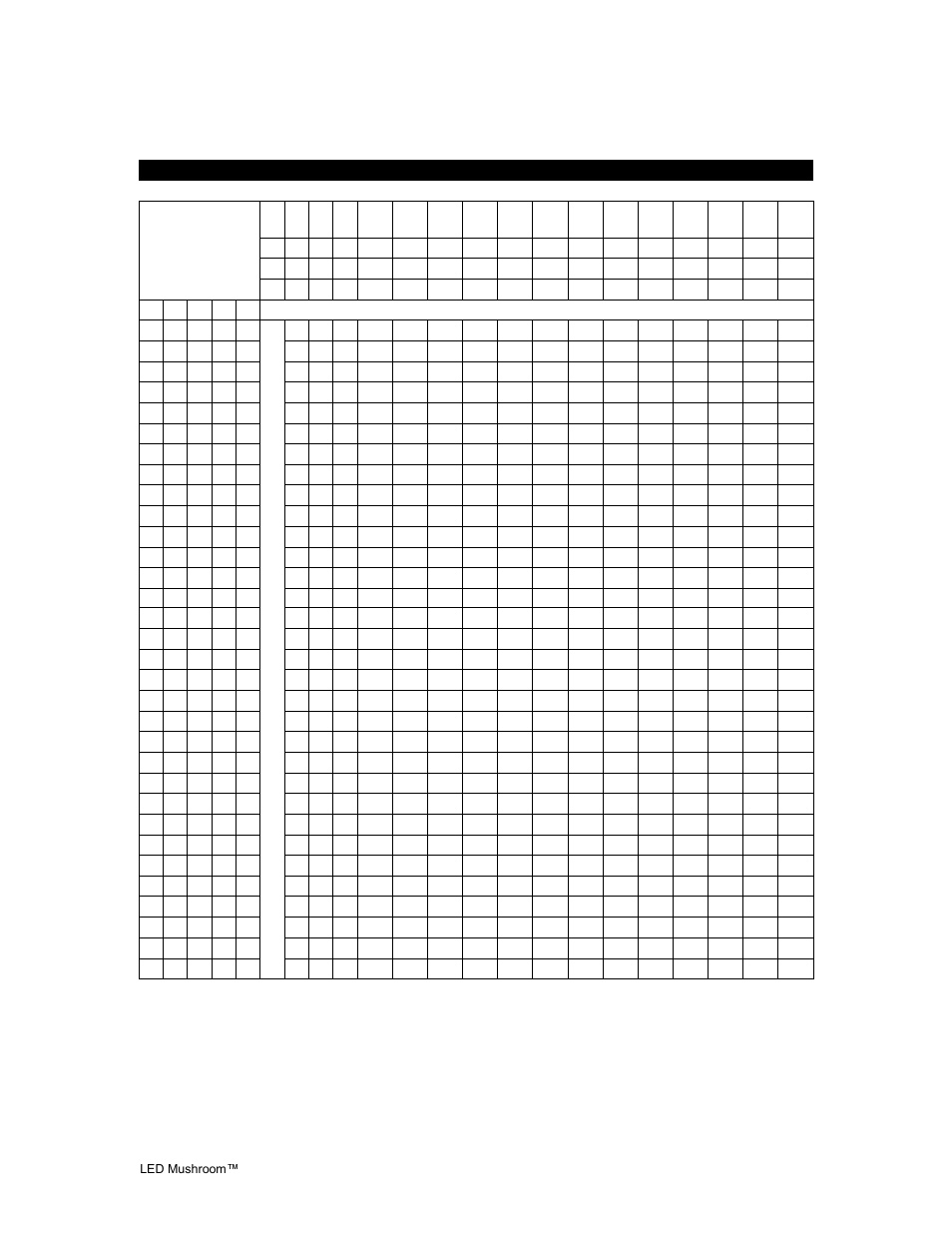 Uick, Eference, Hart | Dmx quick reference chart | Chauvet Digital Camera User Manual | Page 12 / 16