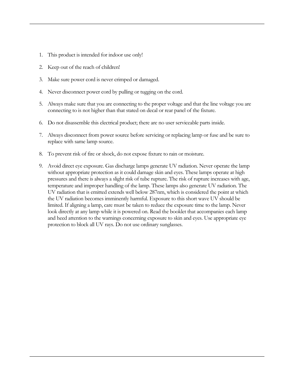 Warnings | Chauvet DMX-750 User Manual | Page 7 / 12