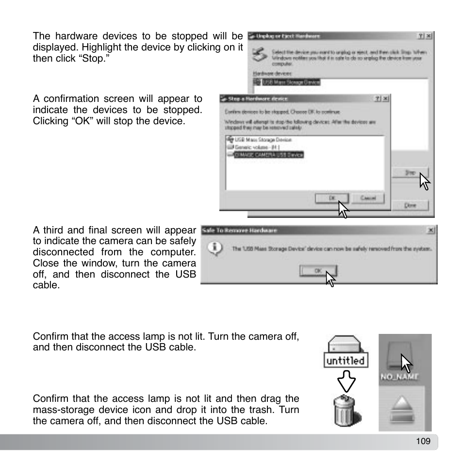 Macintosh, Windows, 98 / 98 second edition | Konica Minolta DiMAGE Xg User Manual | Page 109 / 132
