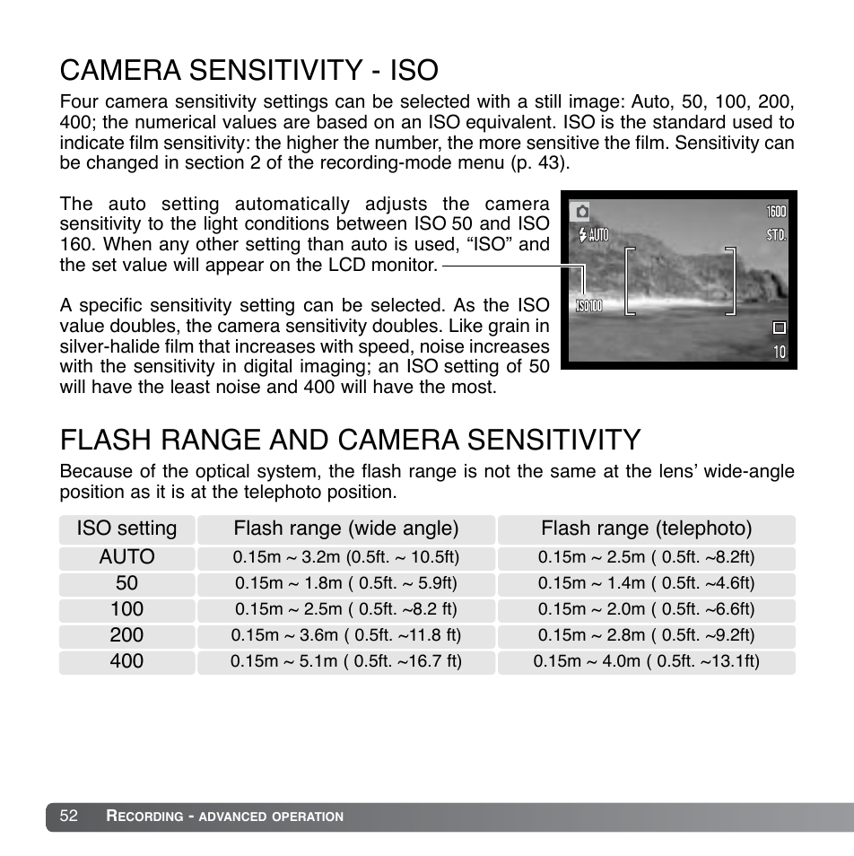 Konica Minolta DiMAGE Xg User Manual | Page 52 / 132