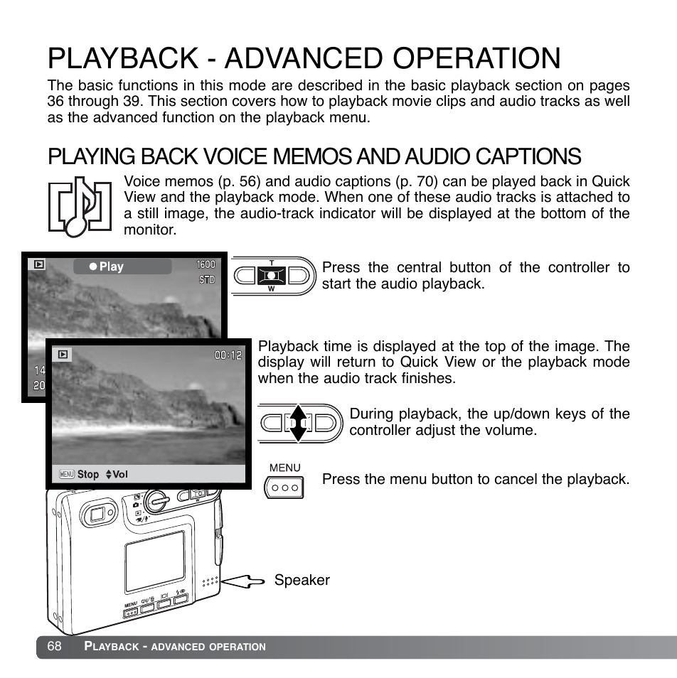 Playback - advanced operation | Konica Minolta DiMAGE Xg User Manual | Page 68 / 132