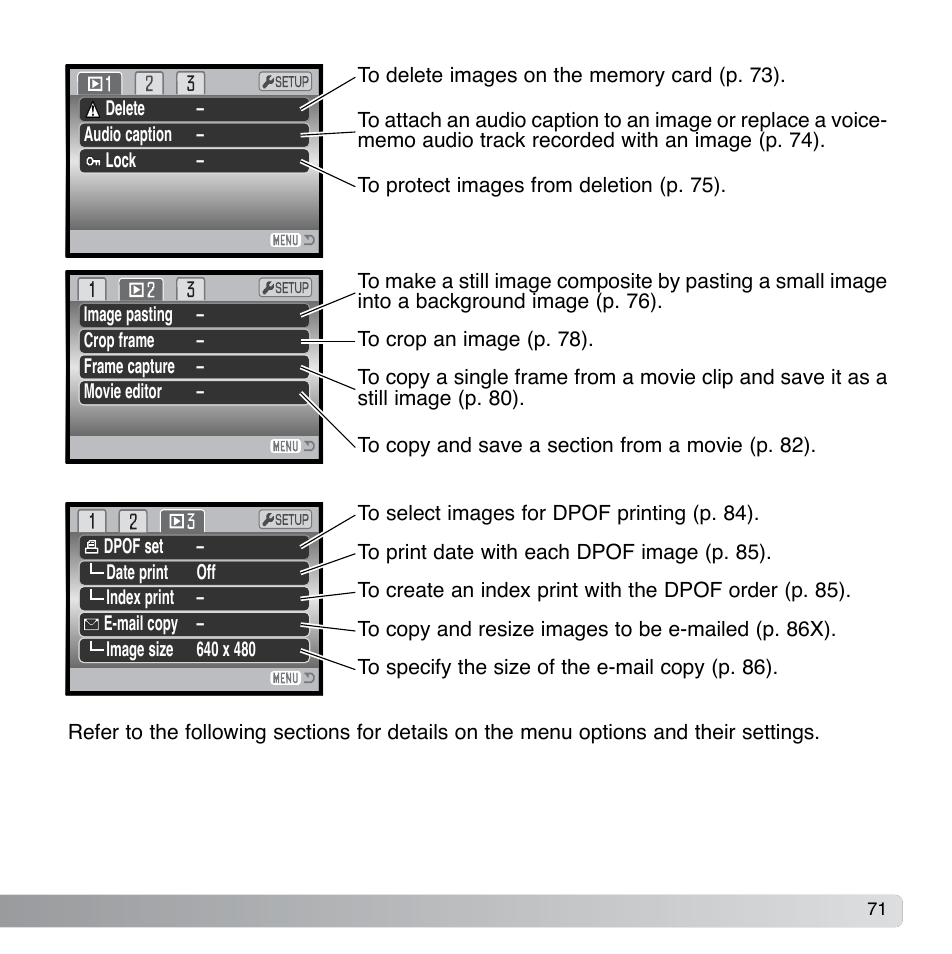 Konica Minolta DiMAGE Xg User Manual | Page 71 / 132