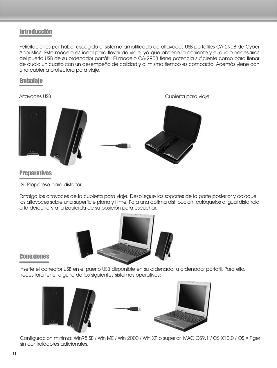Cyber Acoustics CA-2908 User Manual | Page 12 / 15